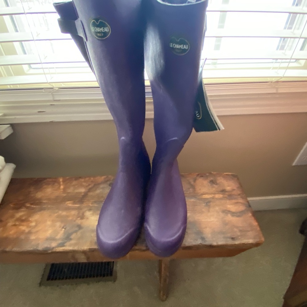 Le Chameau Vierzon Purple Boots Women's EU41/US9/UK7 NEW with tag